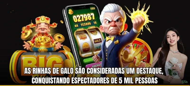 Imagem promocional da 55b mostrando a plataforma e suas vantagens